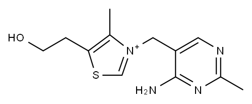 盐酸硫胺素(维生素B1盐酸盐) 结构式