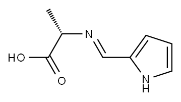L-Alanine, N-(1H-pyrrol-2-ylmethylene)- (9CI) Structure