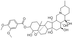 4,9-Epoxycevan-3β,4α,12,14,16β,17,20-heptol-3-veratrumat