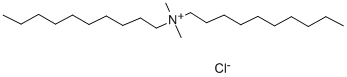 ジデシルジメチルアンモニウムクロリド 化学構造式