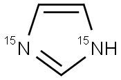 咪唑-15N2, 74362-46-2, 结构式