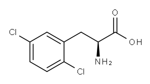 L-2,5-Dichlorophenylalanine Structure