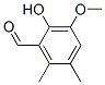 2-Hydroxy-3-methoxy-5,6-dimethylbenzaldehyde Structure