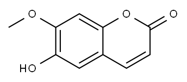 6-HYDROXY-7-METHOXYCOUMARIN Structure