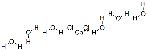 Calcium chloride hexahydrate Struktur