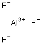 Aluminum fluoride Struktur