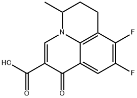 8,9-Difluoro-5-methyl-6,7-dihydro-1-oxo-1H,5H-benzo[ij]quinolizine-2-carboxylic acid Structure