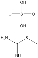 メチルイソチオ尿素 硫酸塩 化学構造式