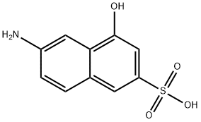 6-Amino-4-hydroxy-2-naphthalenesulfonic acid Struktur