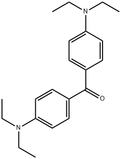 4,4'-Bis(diethylamino) benzophenone Struktur