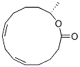 [6Z,9Z,14S,(+)]-14-Methyloxacyclotetradeca-6,9-diene-2-one Structure