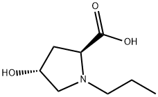 L-Proline, 4-hydroxy-1-propyl-, trans- (9CI) Structure