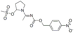 MESYLOXY-1-(N-(((4-NITROBENZYL)OXY)CARBONYL)ACETOIMIDOYL)PYRROLIDINE Structure