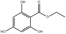 Benzoic acid, 2,4,6-trihydroxy-, ethyl ester Structure