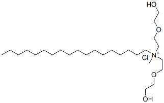 bis[2-(2-hydroxyethoxy)ethyl]-methyl-octadecyl-azanium chloride Structure