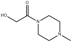 Piperazine, 1-(hydroxyacetyl)-4-methyl- (9CI) Structure