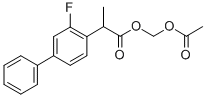 Acetoxymethyl 2-(2-fluoro-4-biphenylyl)propionate Structure