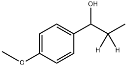 rac-1-(4’-Methoxyphenyl)propanol-d2 Structure