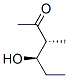 2-Hexanone, 4-hydroxy-3-methyl-, (R*,R*)- (9CI) Structure