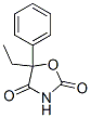 5-ethyl-5-phenyloxazolidinedione Structure