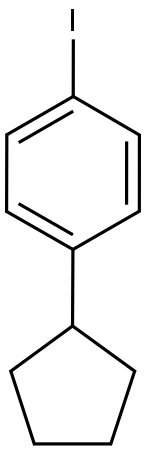 BENZENE, 1-CYCLOPENTYL-4-IODO- Structure