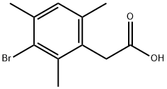 2,4,6-TriMethyl-3-broMophenylacetic acid Structure