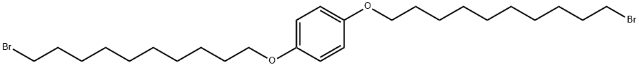 Benzene,1,4-bis[(10-bromodecyl)oxy]- Structure