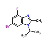 6-Bromo-4-fluoro-1-isopropyl-2-methyl-1H-benzo[d]imidazole pictures