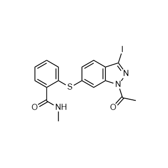 2-((1-Acetyl-3-iodo-1H-indazol-6-yl)thio)-N-methylbenzamide(AxitinibImpurity)