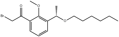 (S)-2-bromo-1-(3-(1-(hexyloxy)ethyl)-2-methoxyphenyl)ethan-1-one